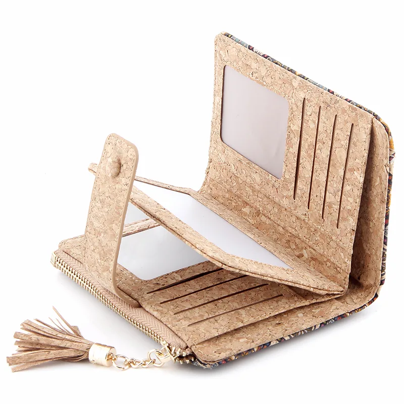 Fashion Slim Portable Cork Wallet
