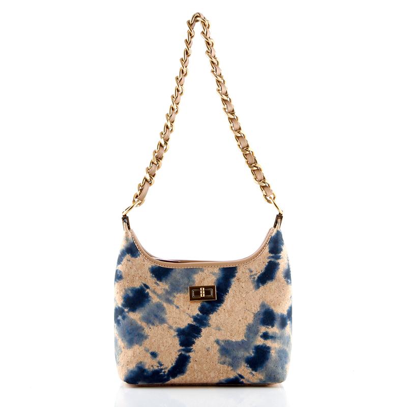 Enkel tekstureret kork pendler crossbody taske
